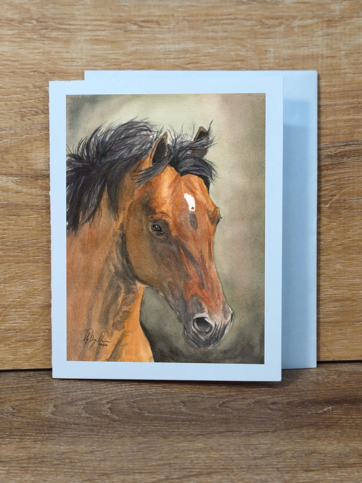 Bay Horse Greeting Card