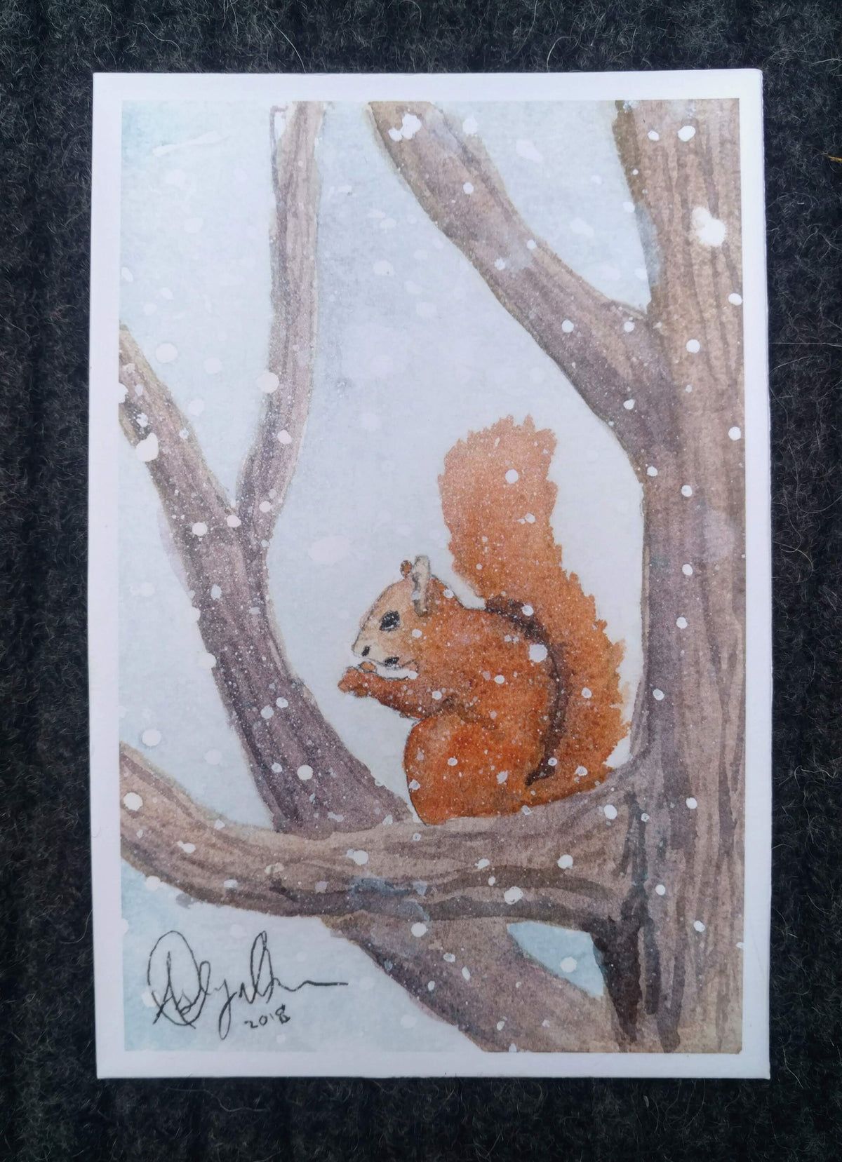 Winter Animals Postcard Pack, fine art Postcards by Ashley Nelson