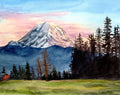 Mt Rainier Sunset Fine Art Print by Ashley Nelson