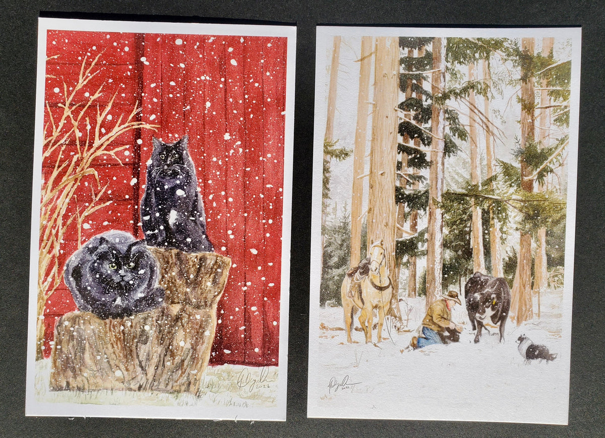 Snowy Animals Postcard Pack