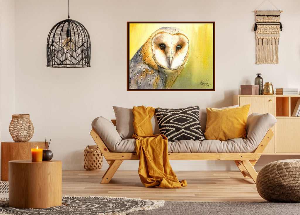 Barn Owl Fine Art Watercolor Print by Ashley Nelson
