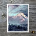 Mt. Hood Fine Art Watercolor Print by Ashley Nelson