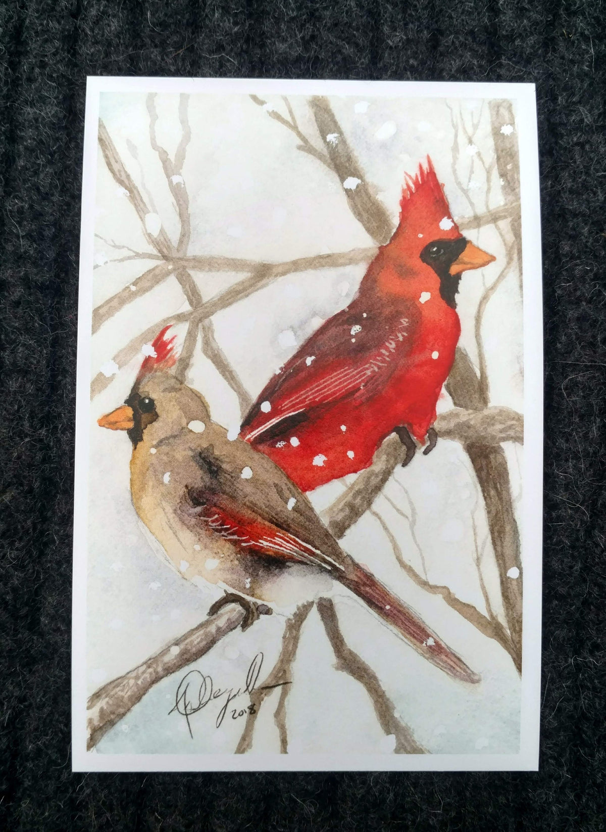 Watercolor Birds Postcard Pack, fine art Postcards by Ashley Nelson
