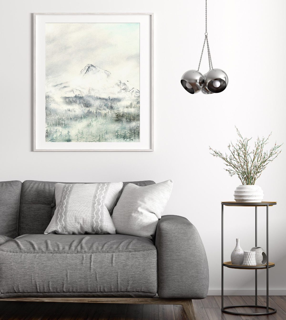 Mt. Hood Fine Art Watercolor Print by Ashley Nelson