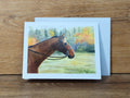 Bay Horse Greeting Card