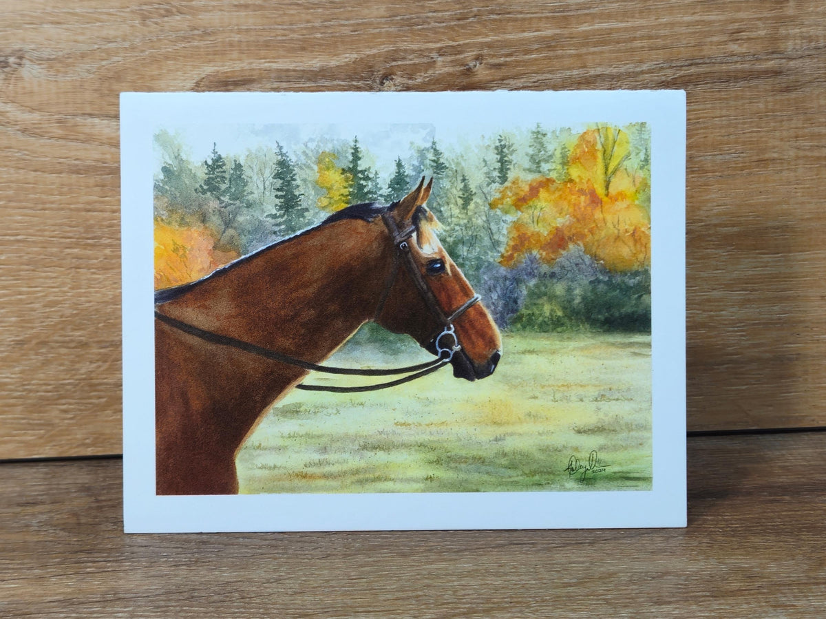 Bay Horse Greeting Card