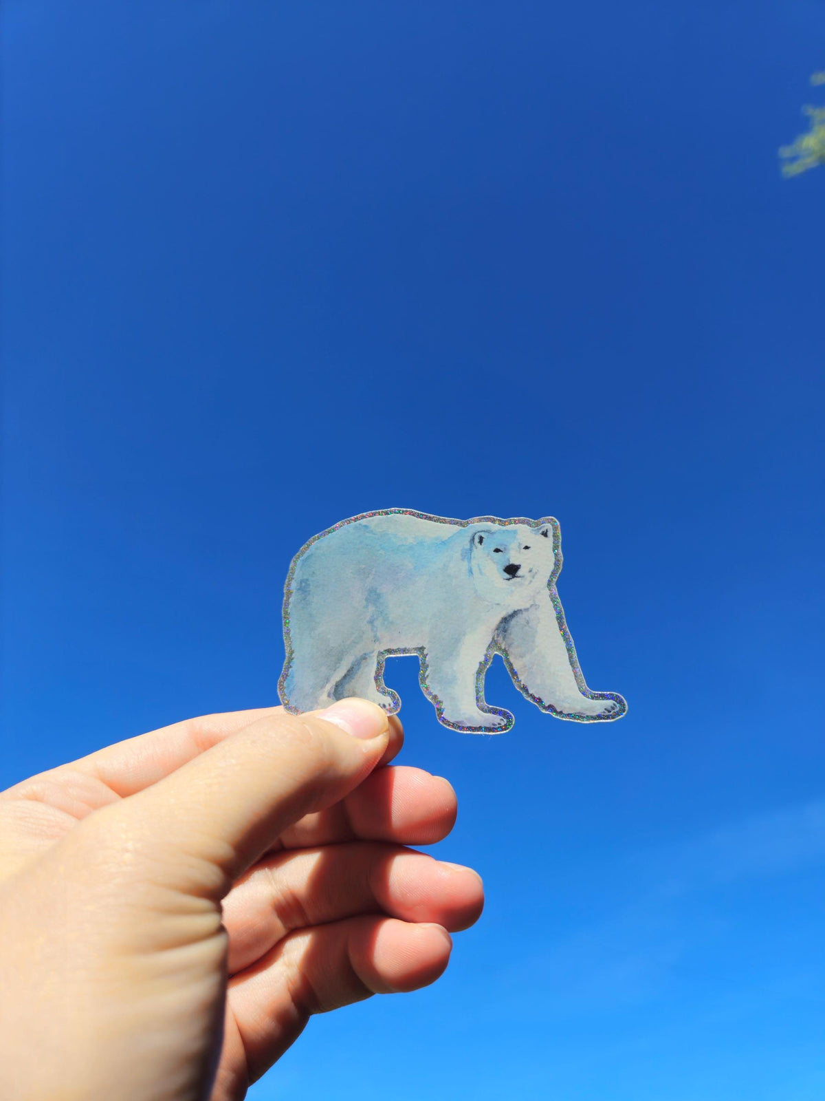 Polar Bear Vinyl Sticker by Ashley Nelson