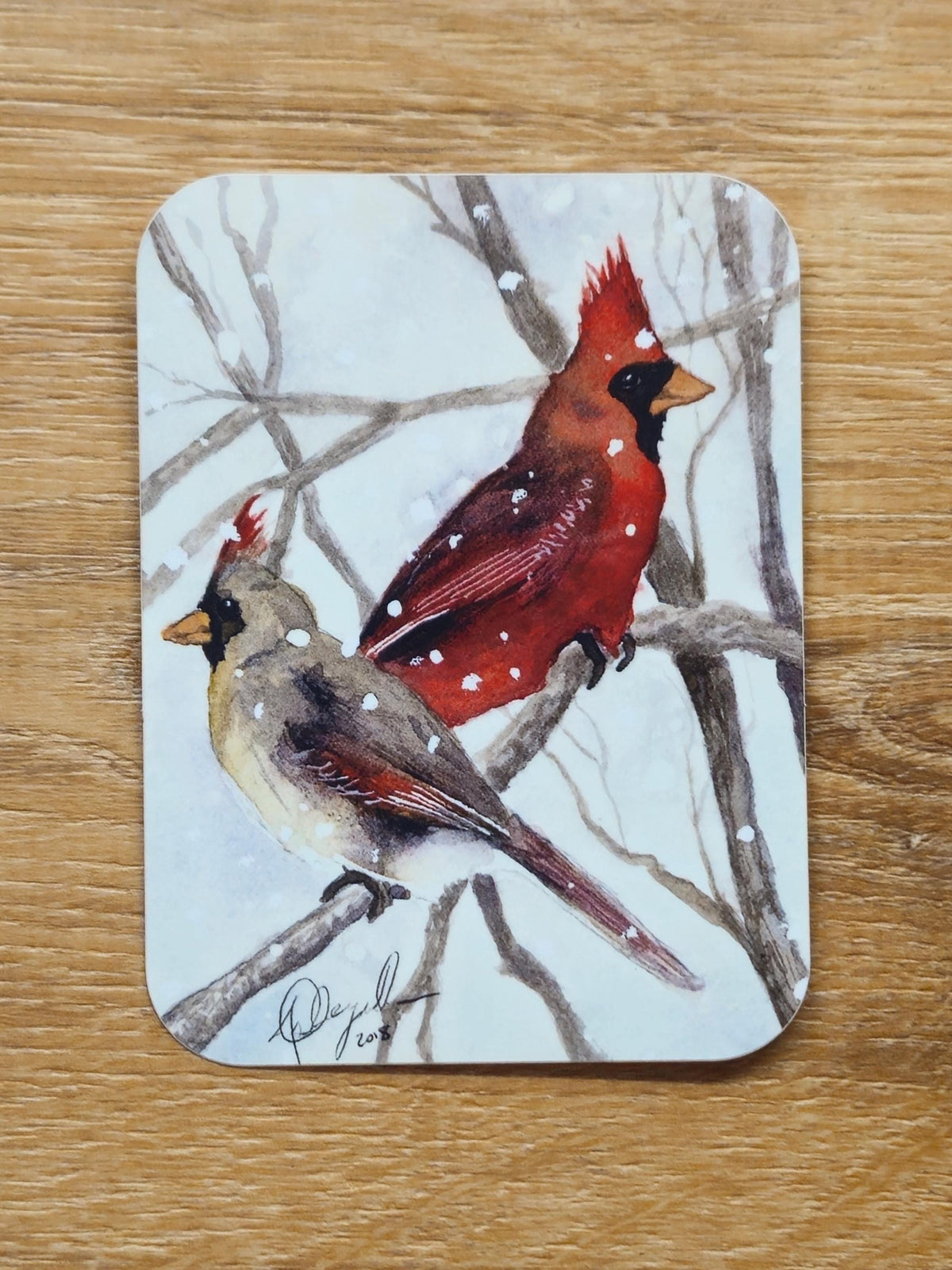 Cardinals Vinyl Sticker by Ashley Nelson