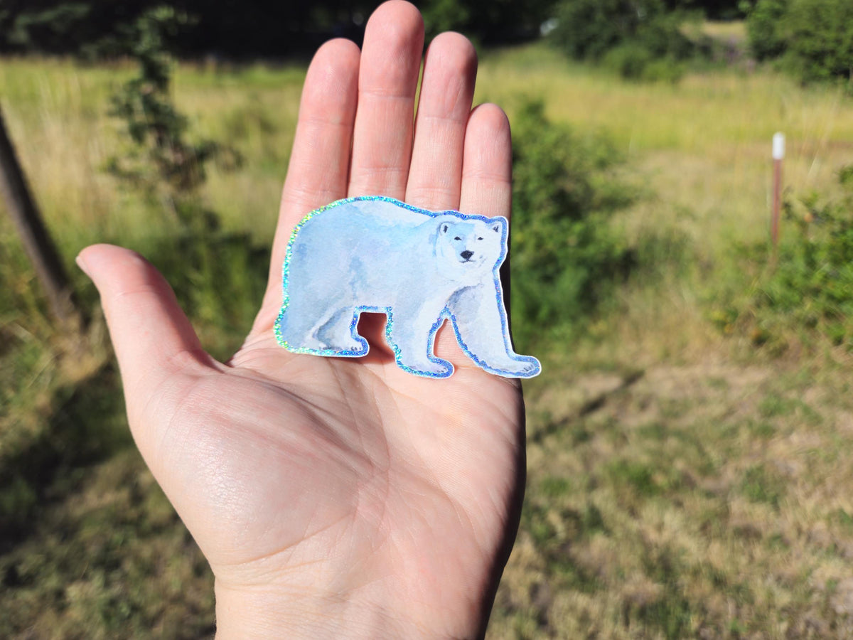 Polar Bear Vinyl Sticker by Ashley Nelson