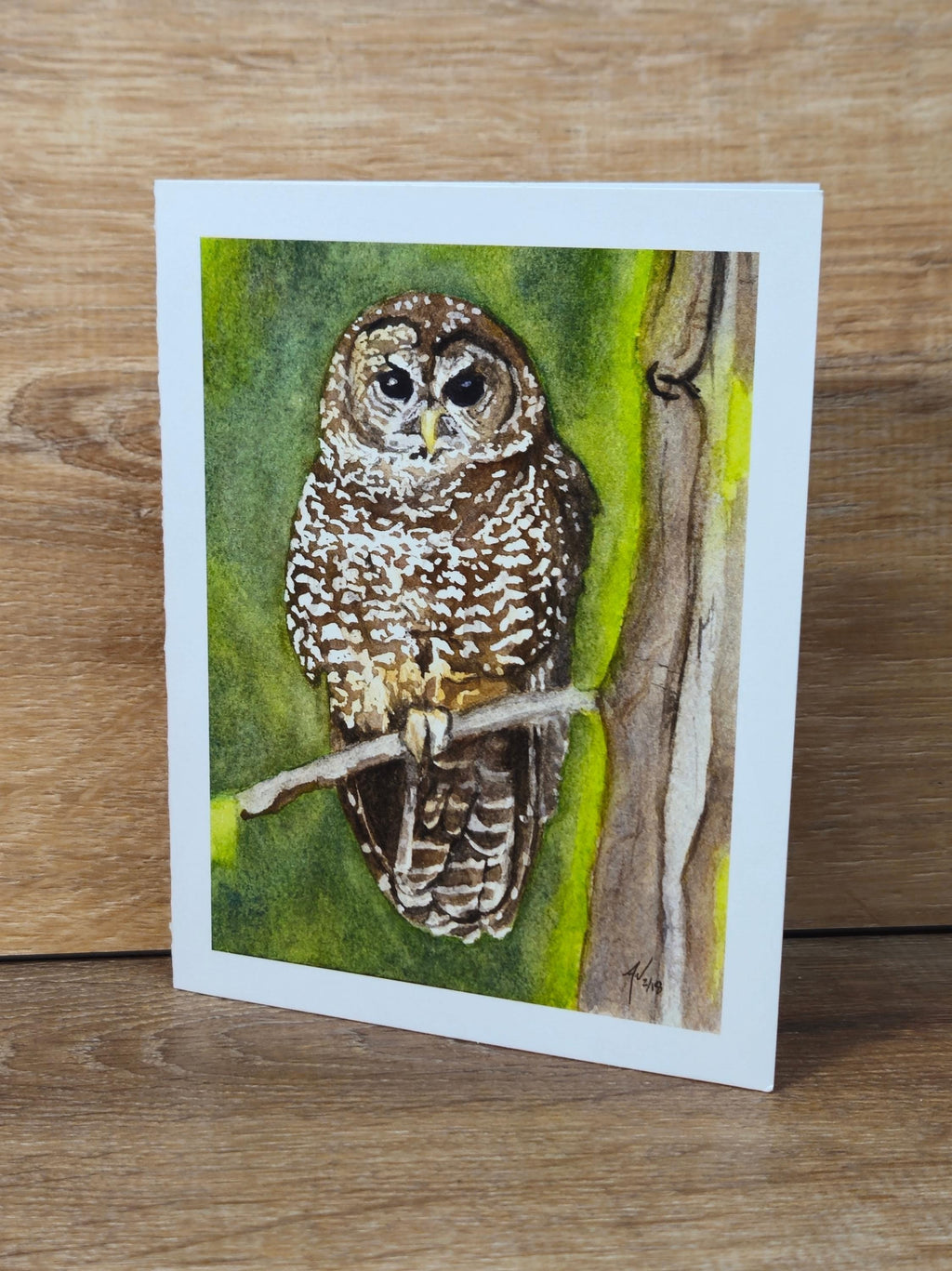 Northern Spotted Owl Greeting Card