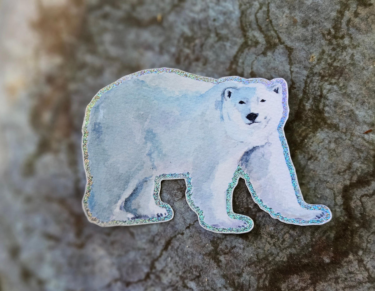 Polar Bear Vinyl Sticker by Ashley Nelson